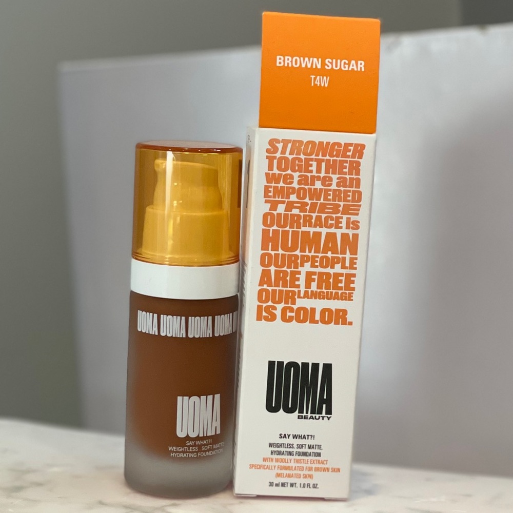 UOMA Matte Foundation- BROWN SUGAR